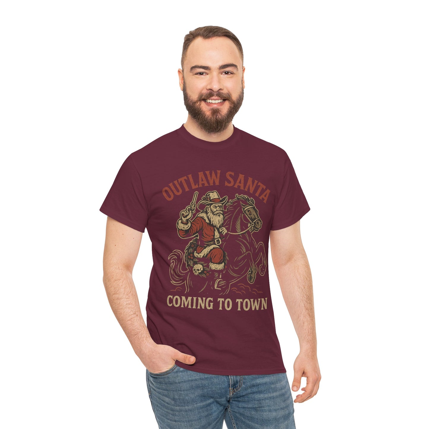 Silent Night in Outlaw Heaven – Western Christmas Tee