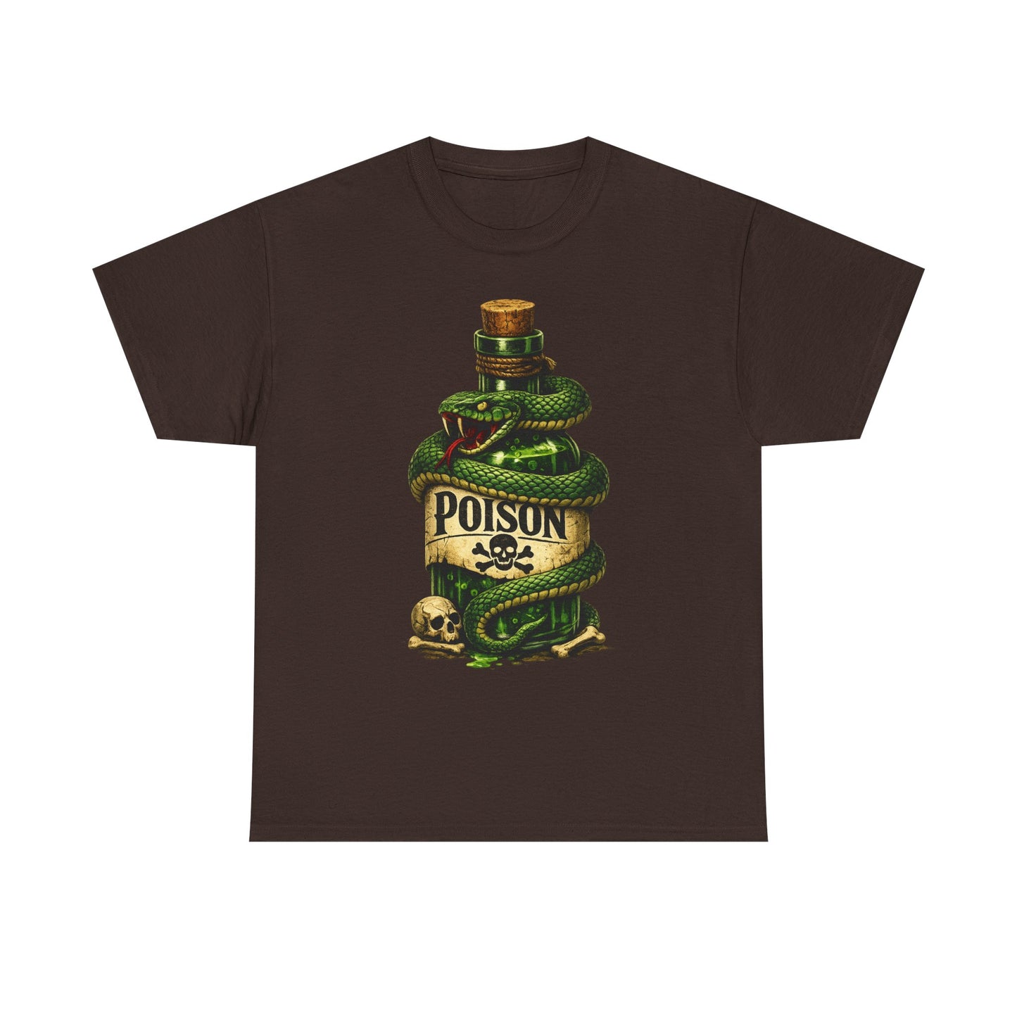 Snakebite Poison T-Shirt | Vintage Snake Bottle Design