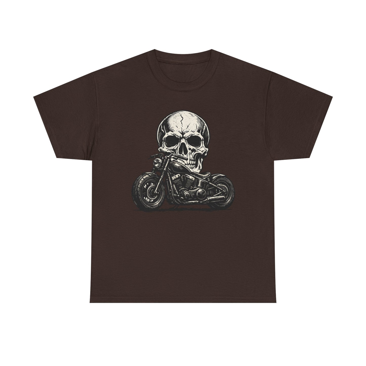 Skull Bobber T-Shirt | Outlaw Biker Motorcycle Graphic