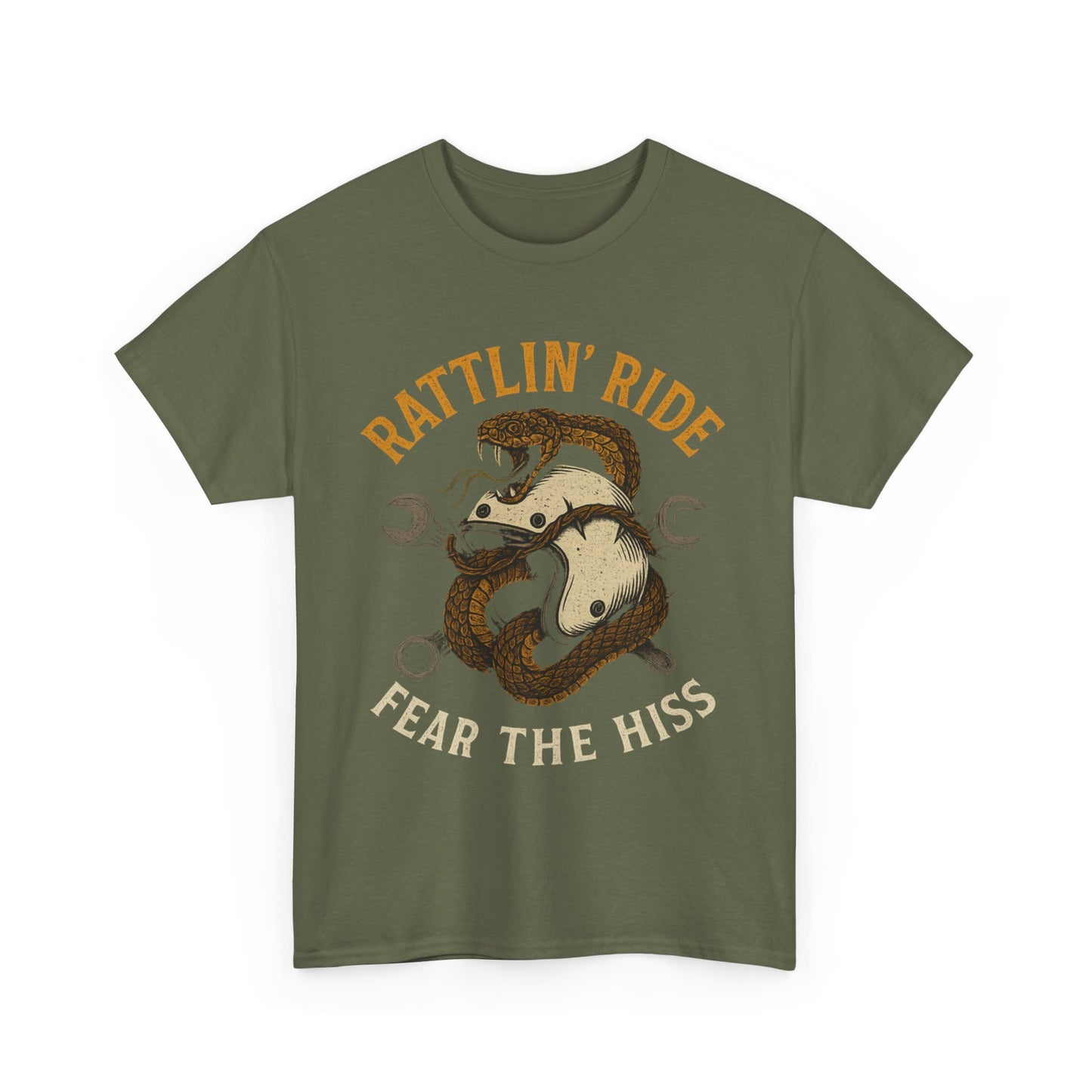 Rattlin’ Ride – Fear the Hiss - Unisex Heavy Cotton Tee