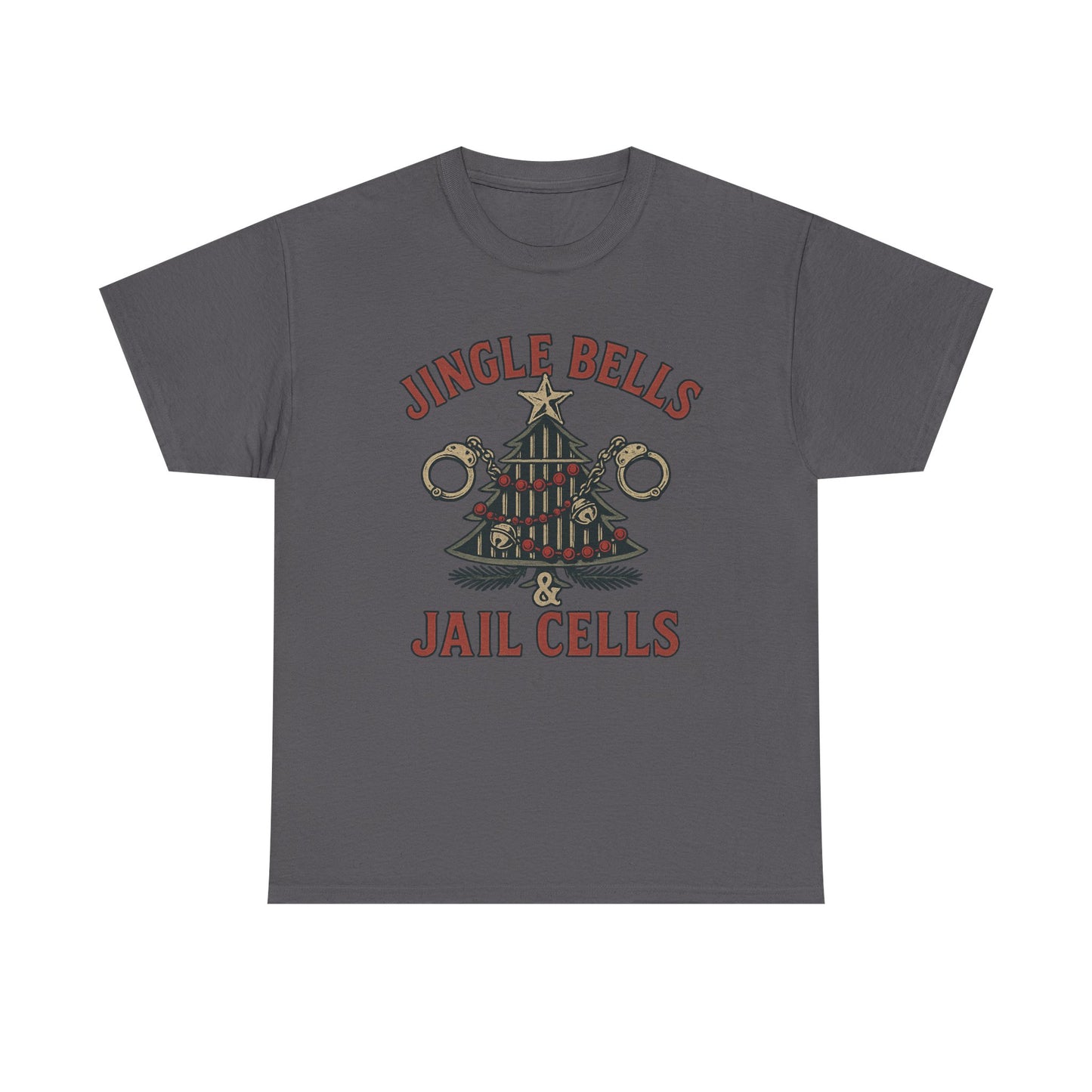 Jingle Bells & Jail Cells – Outlaw Christmas Tee