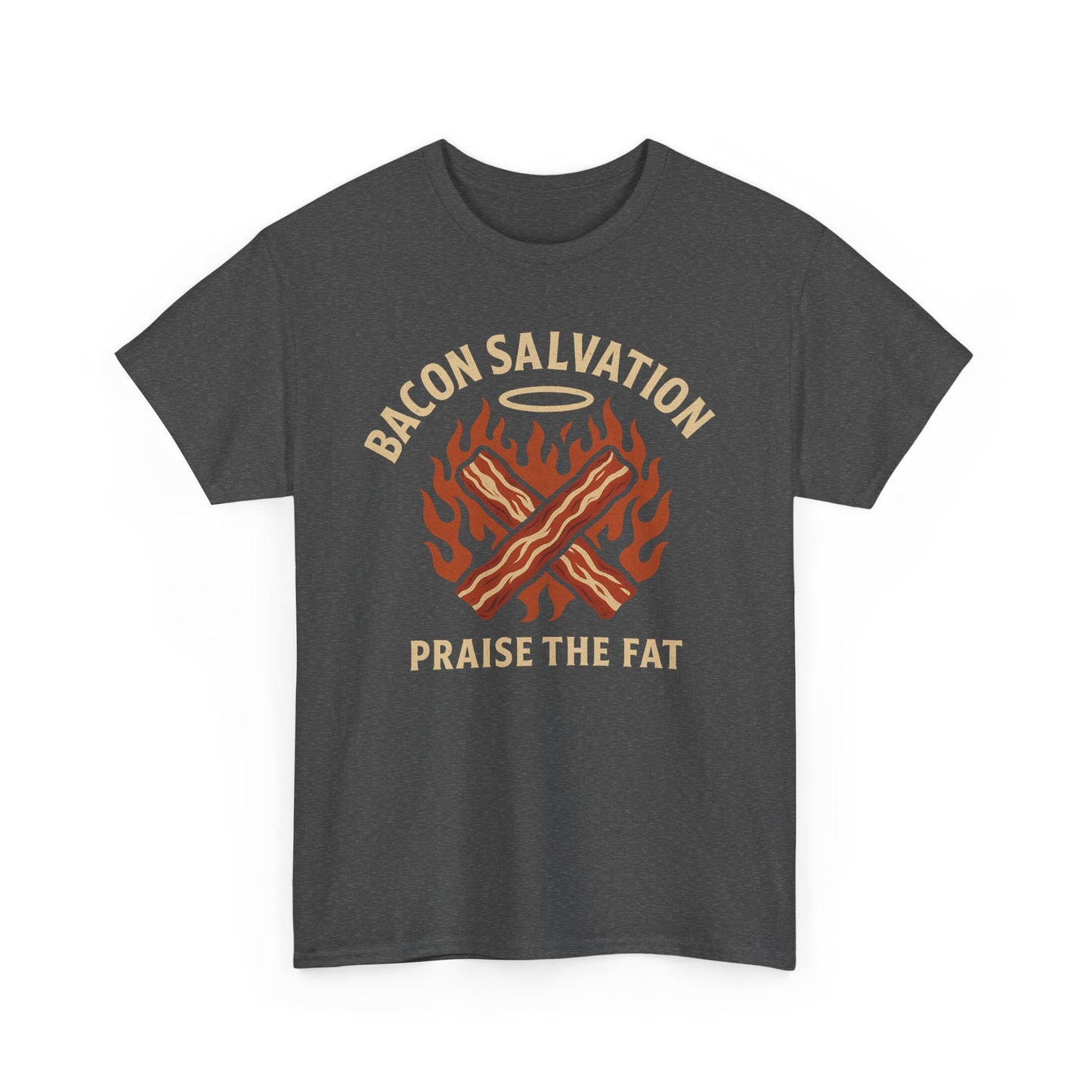Bacon Salvation – Praise the Fat | Outlaw BBQ T-Shirt