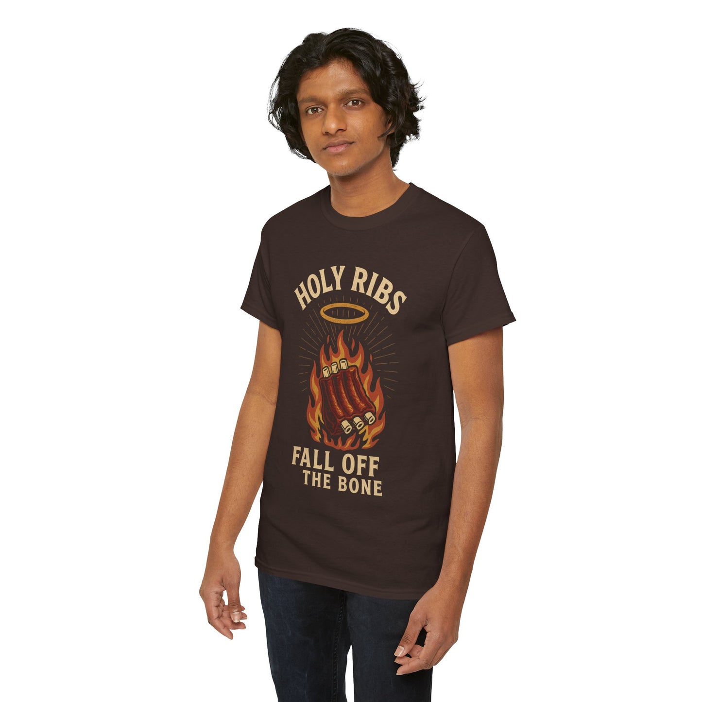 Holy Ribs – Fall Off the Bone | Outlaw BBQ T-Shirt