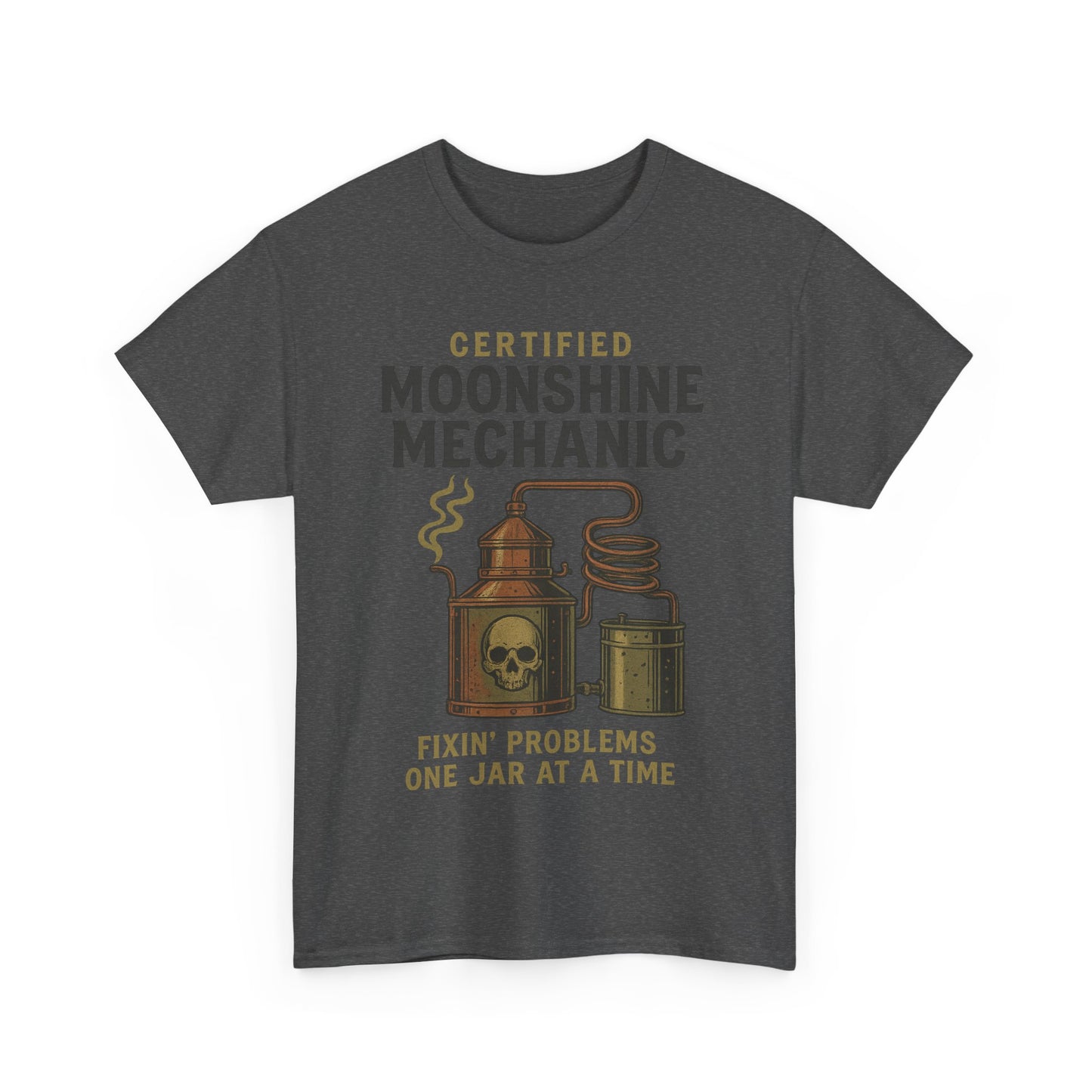 Moonshine Mechanic- Unisex Heavy Cotton Tee