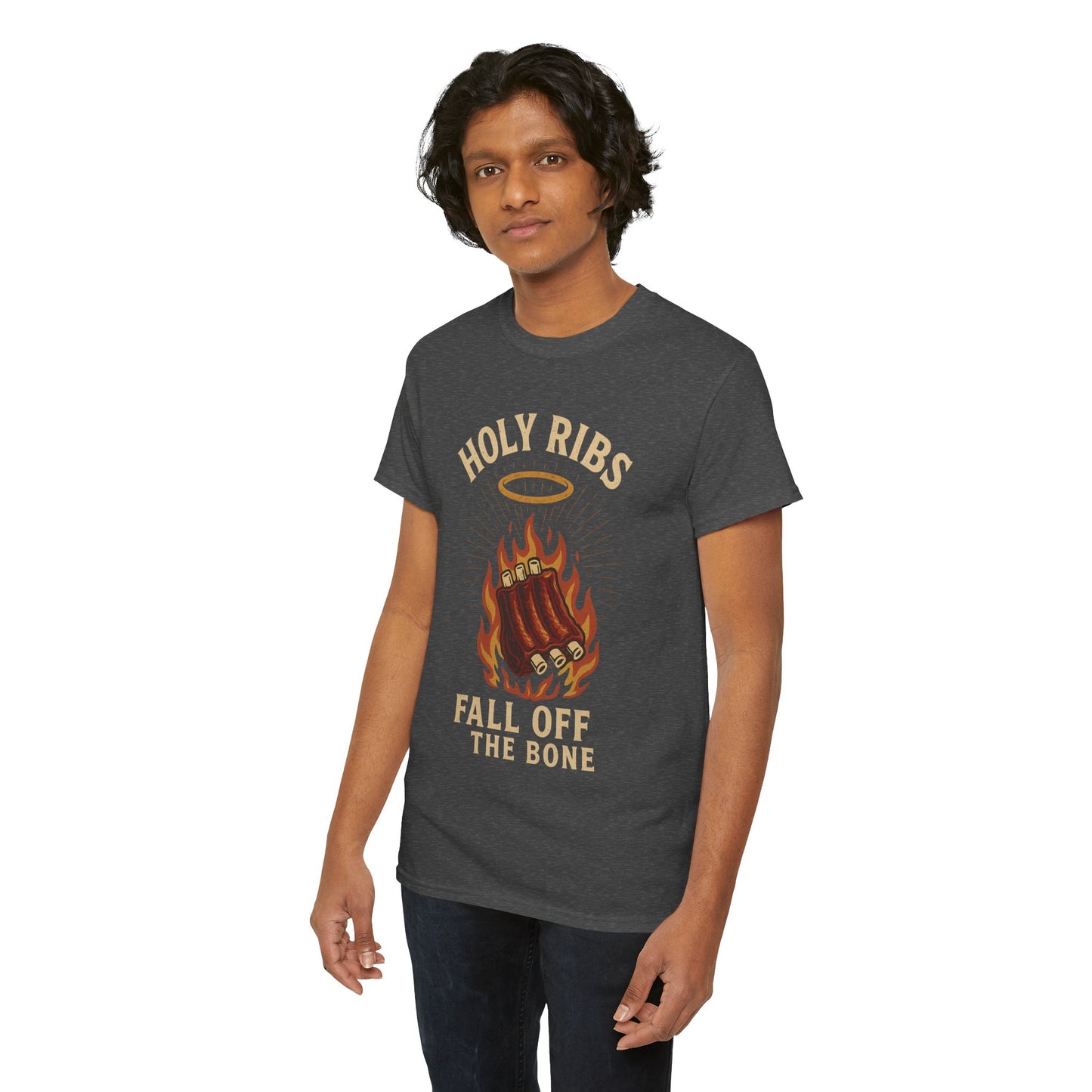 Holy Ribs – Fall Off the Bone | Outlaw BBQ T-Shirt